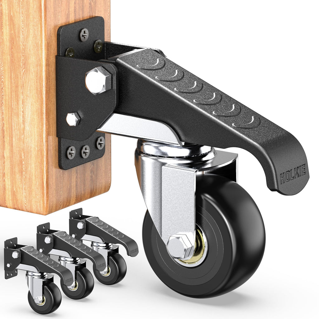 Heavy Duty Retractable Casters 700 lbs 4 Casters Y51594