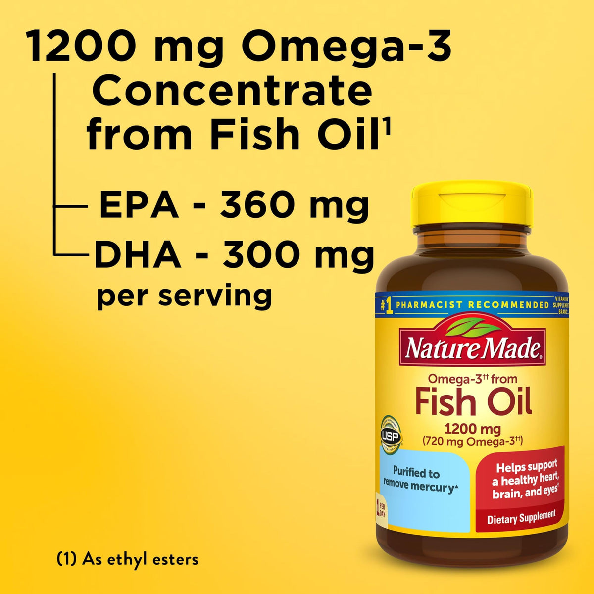 Fish Oil Omega 3 1200 mg Softgels C4935
