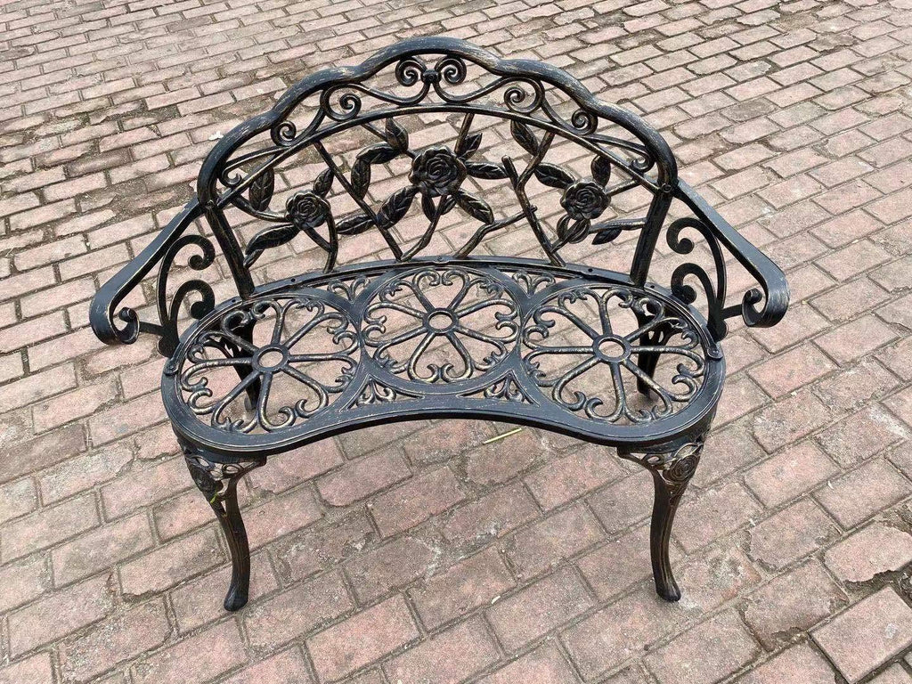 Cast Aluminum Patio Bench W399