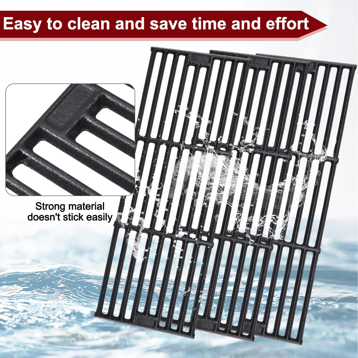 20 Inches Ash Pan Drip Pan and Grill Grates for Charcoal Grills F8560