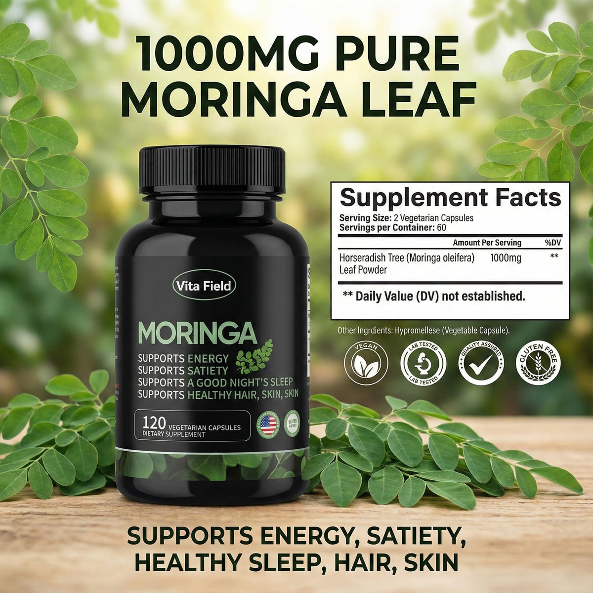 Moringa Capsules 1000mg M312