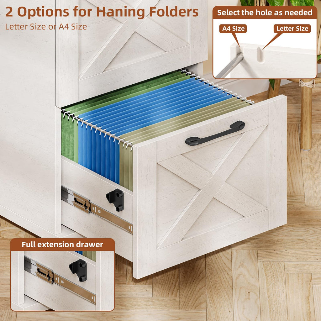 White 4 Drawer Filing Cabinet G373408