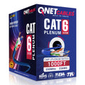 Blue Cat6 Plenum 1000ft 23AWG UTP Ethernet Cable C76959