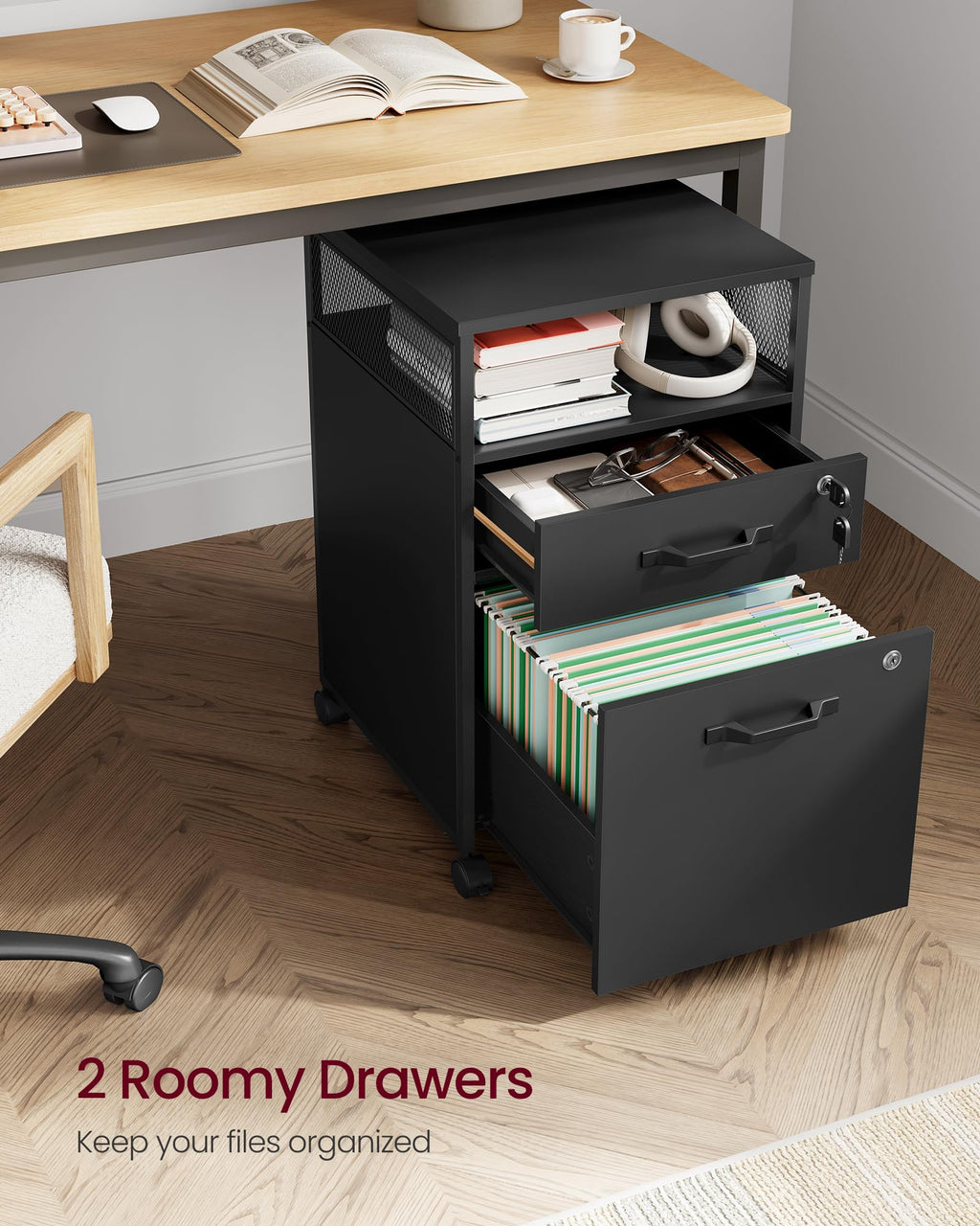2 Drawer File Cabinet with Lock Y50914
