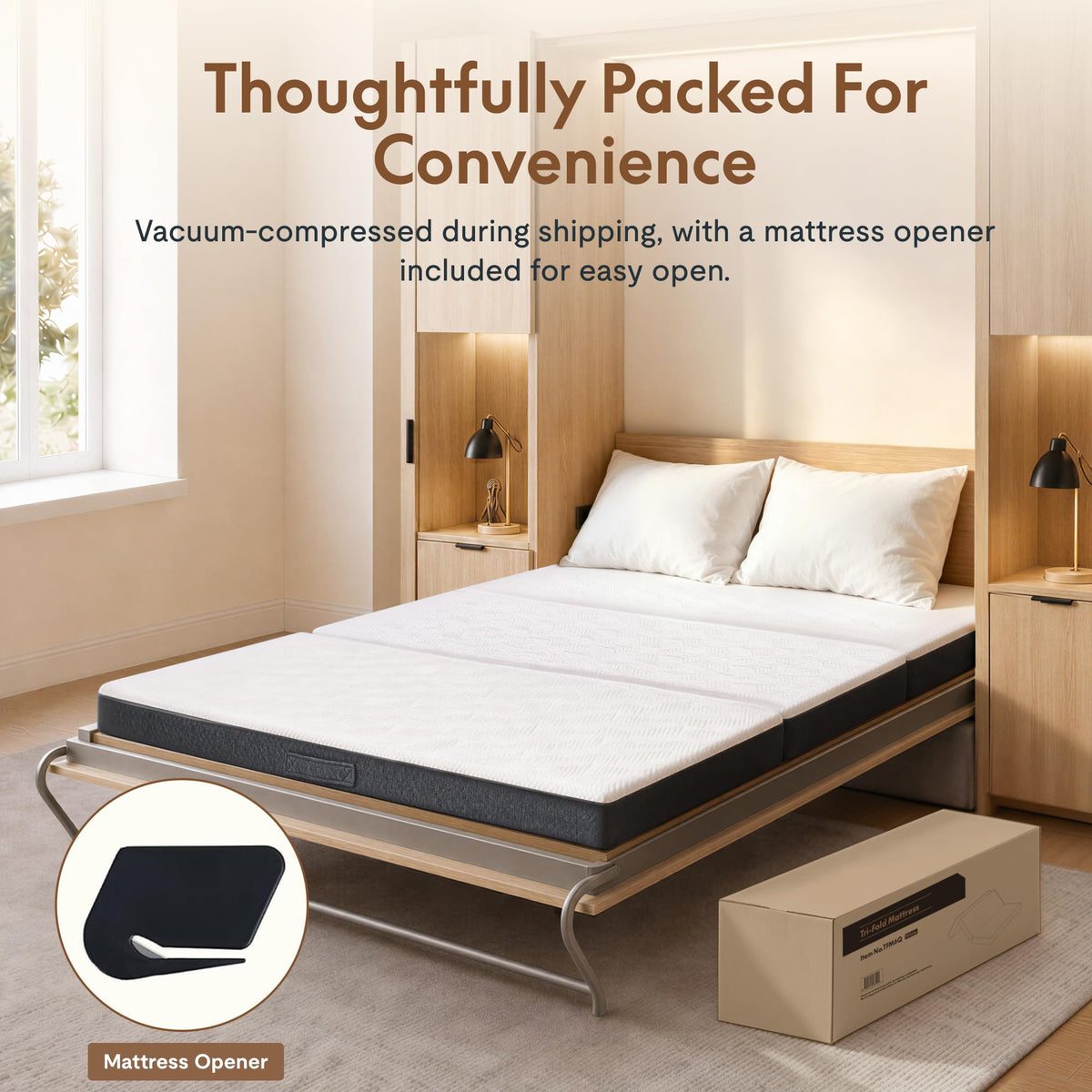 Queen 6" Tri-Fold Mattress D5445