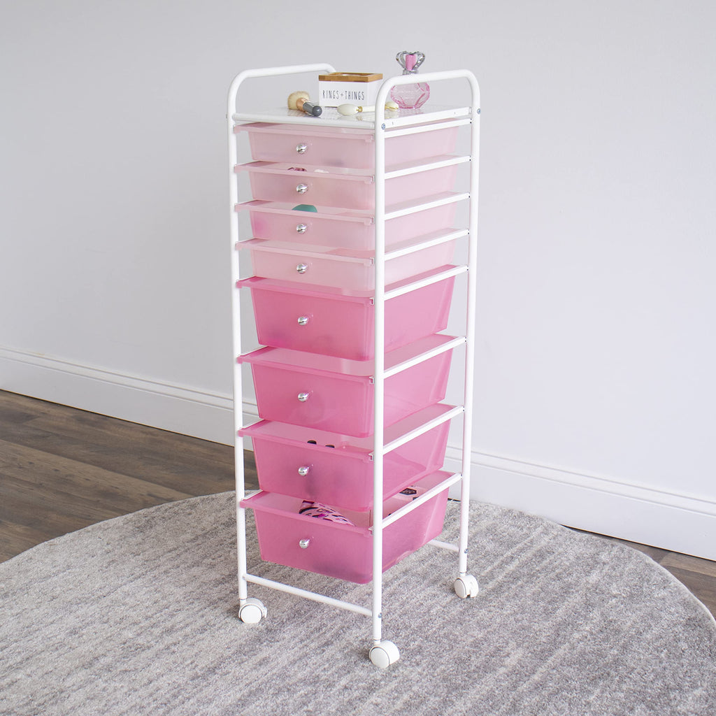 8 Drawer Rolling Storage Cart with Wheels A25950