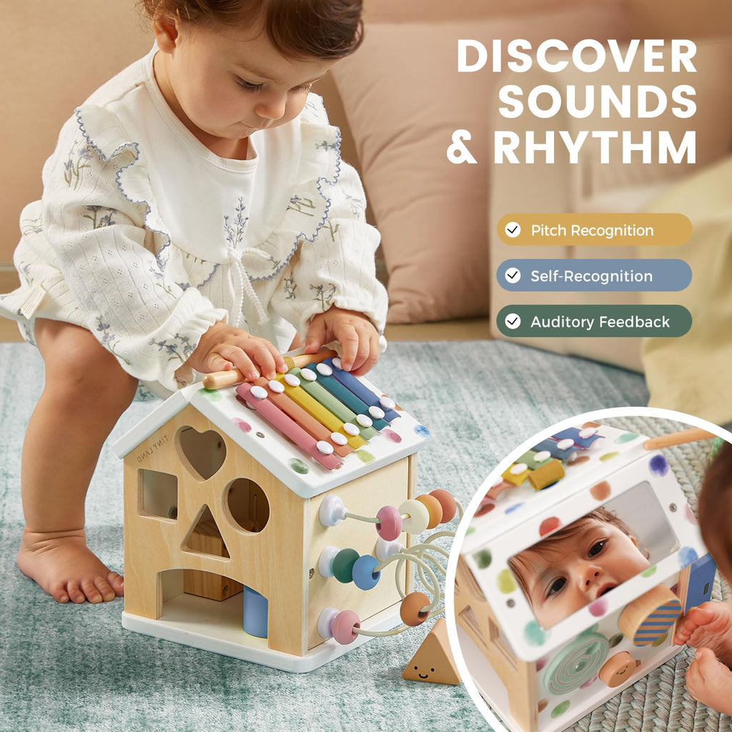 Wooden Activity Cube Y51010