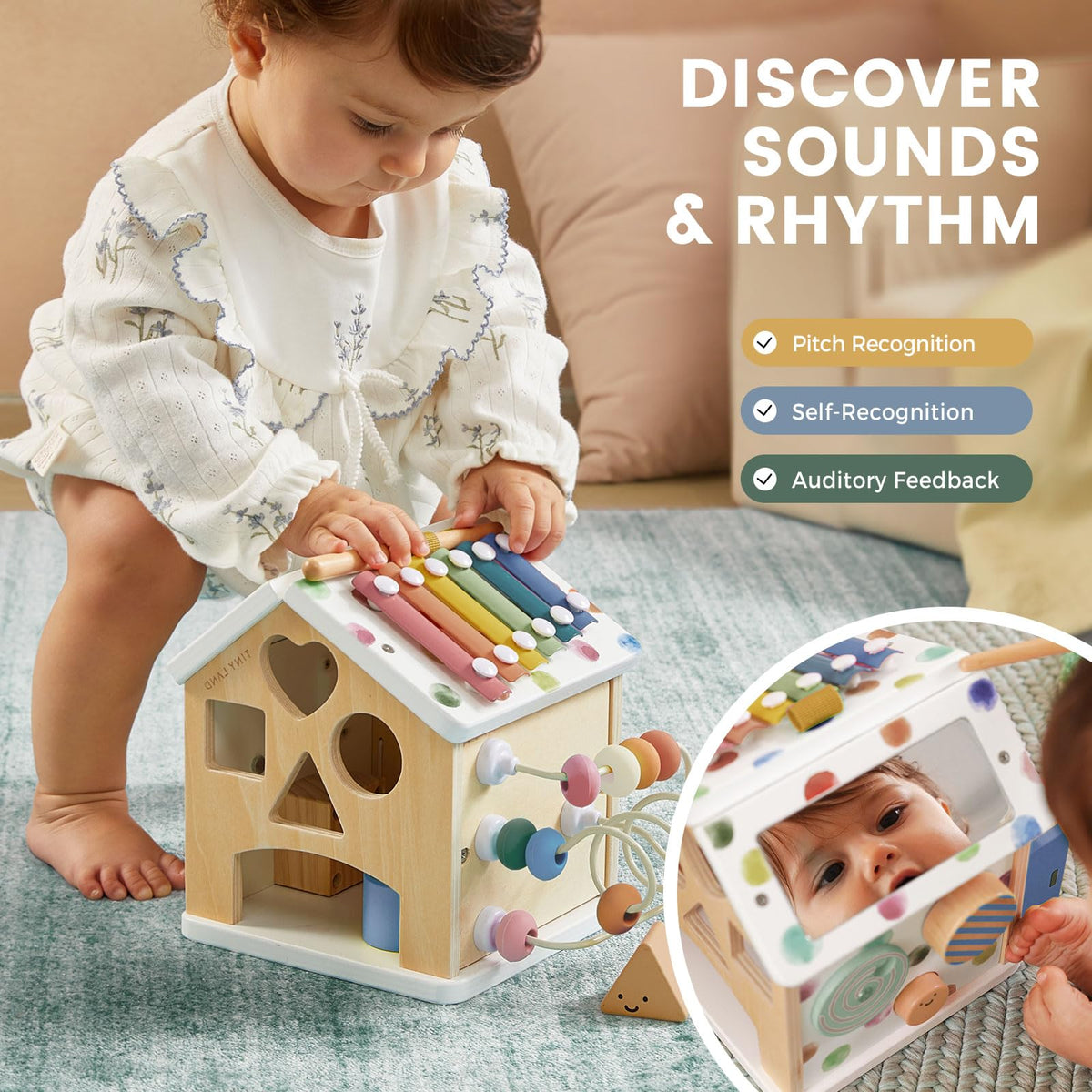Wooden Activity Cube Y51010