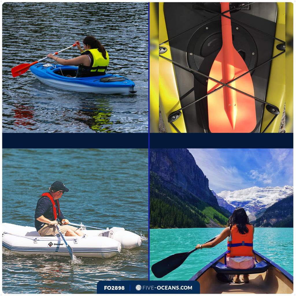 Telescoping Floating Orange Boat Paddle U557