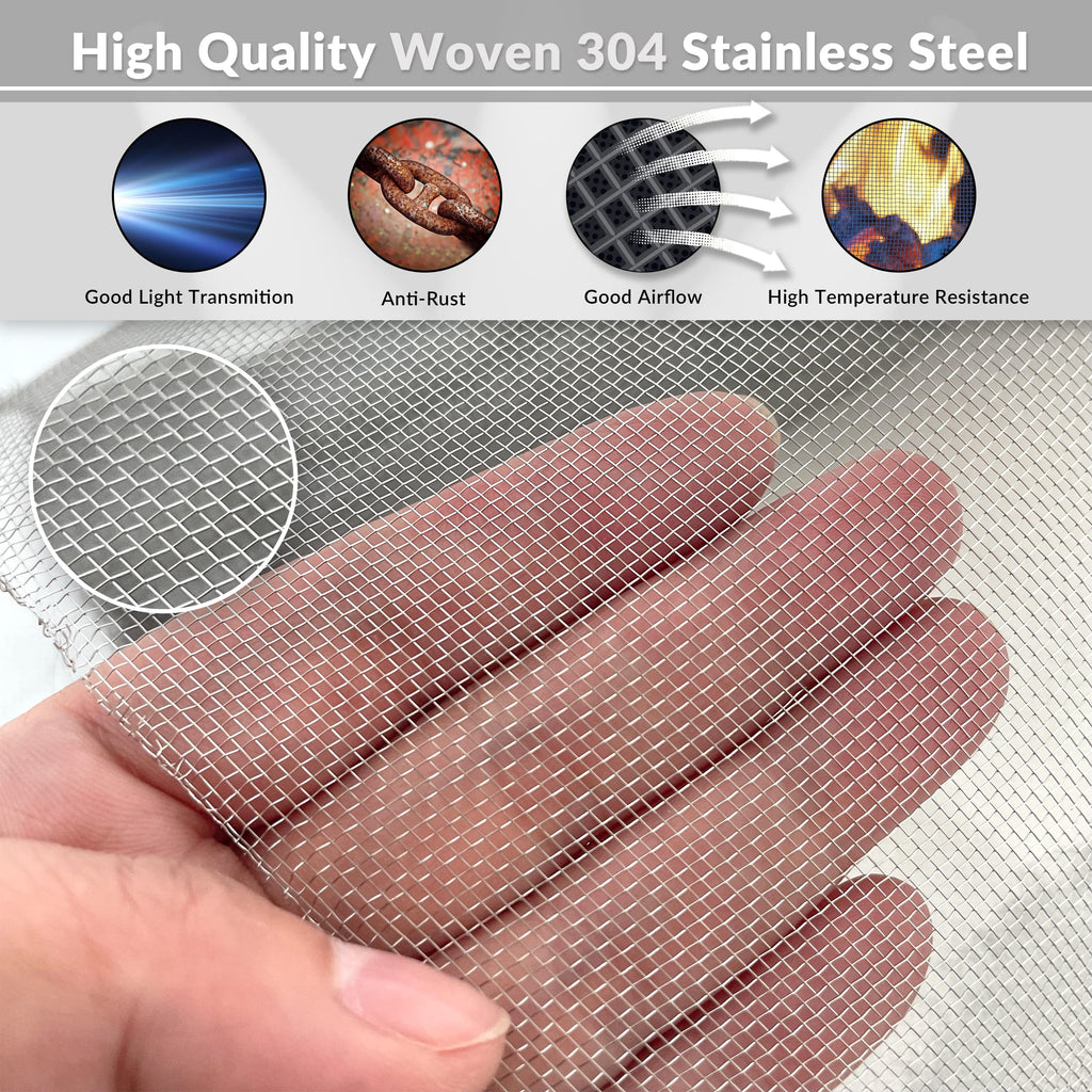 Stainless-Steel Wire Mesh Screen 50"x120" 30 Mesh W6663