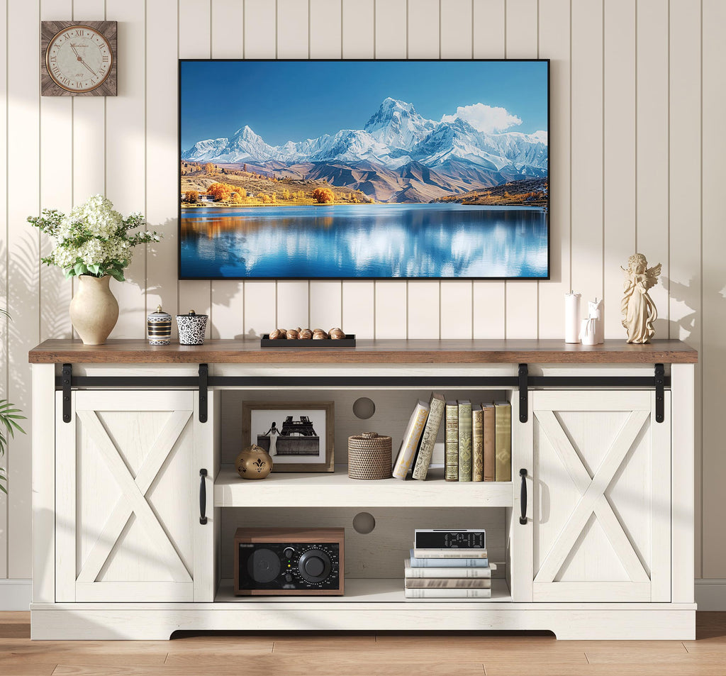 White TV Stand L9777