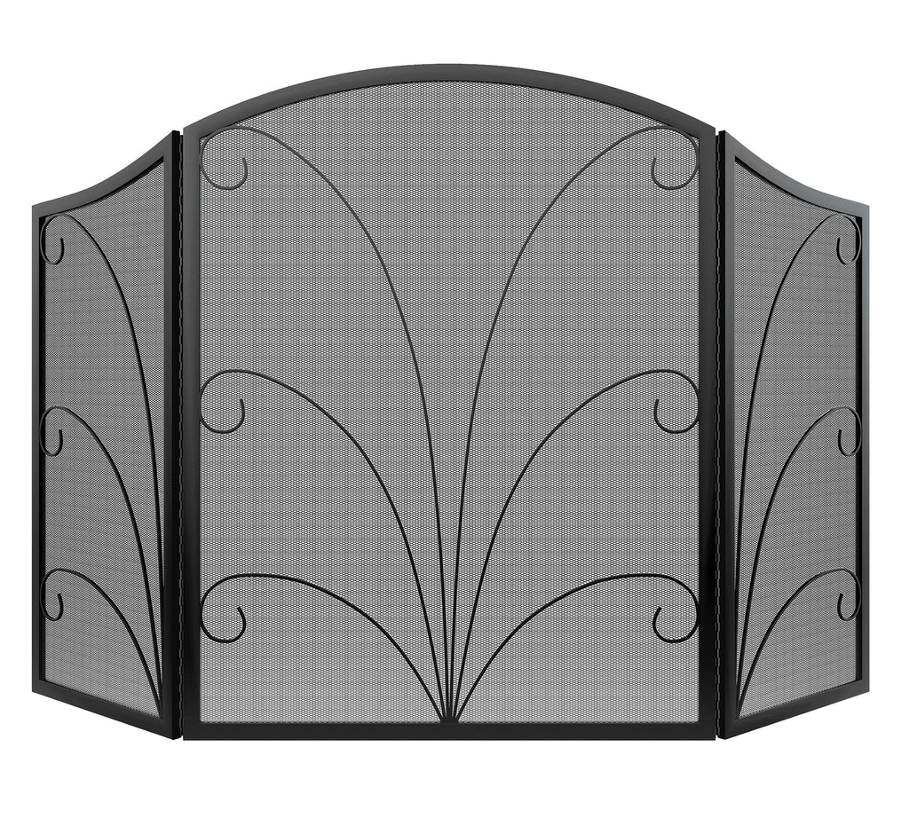 Arched Wrought Iron Fireplace Screen E62100