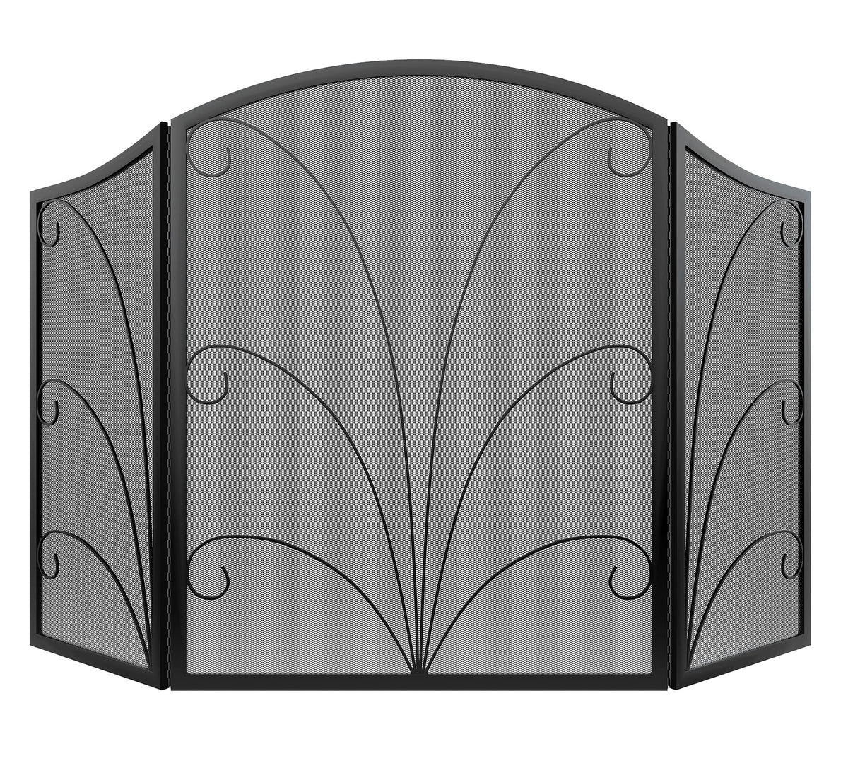 Arched Wrought Iron Fireplace Screen E62100